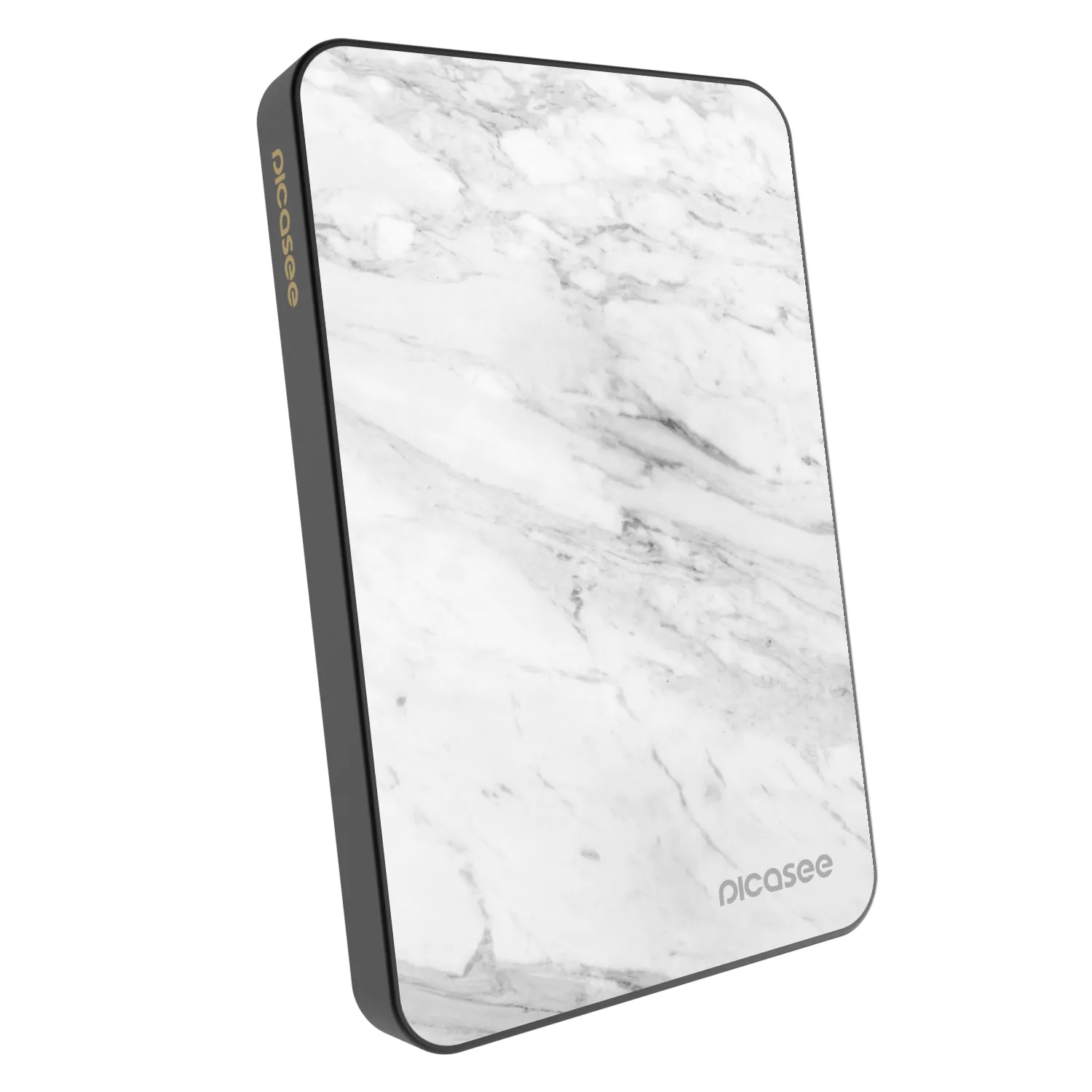 Picasee Powerbank cu MagSafe 5 000 mAh Gri - White marble