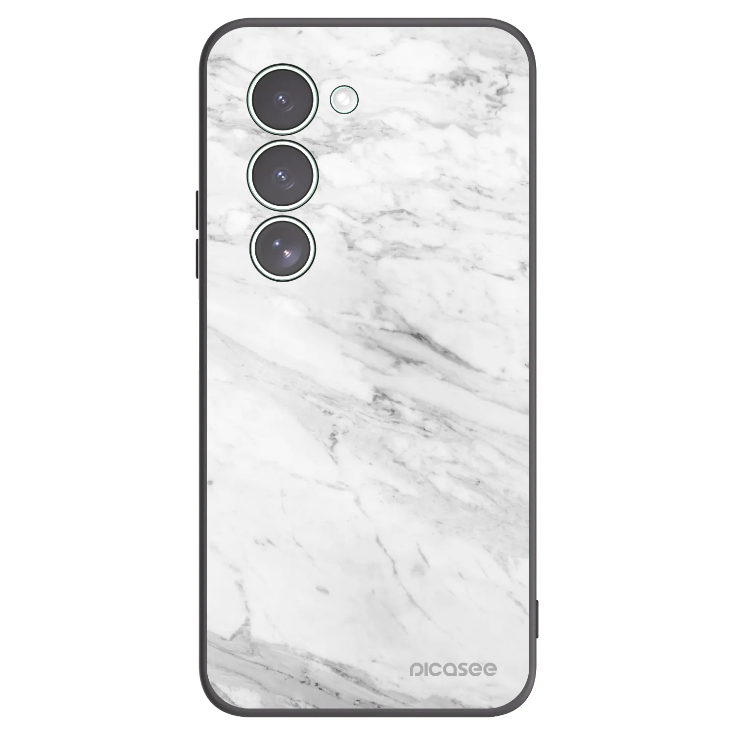 Picasee husă neagră din silicon pentru Xiaomi Redmi 15 5G - White marble