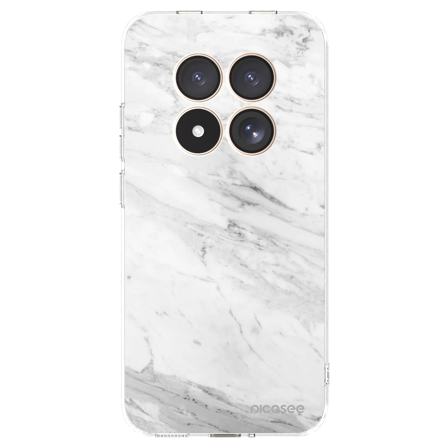 Picasee husă transparentă din silicon pentru Xiaomi Redmi Note 15 Pro 4G - White marble
