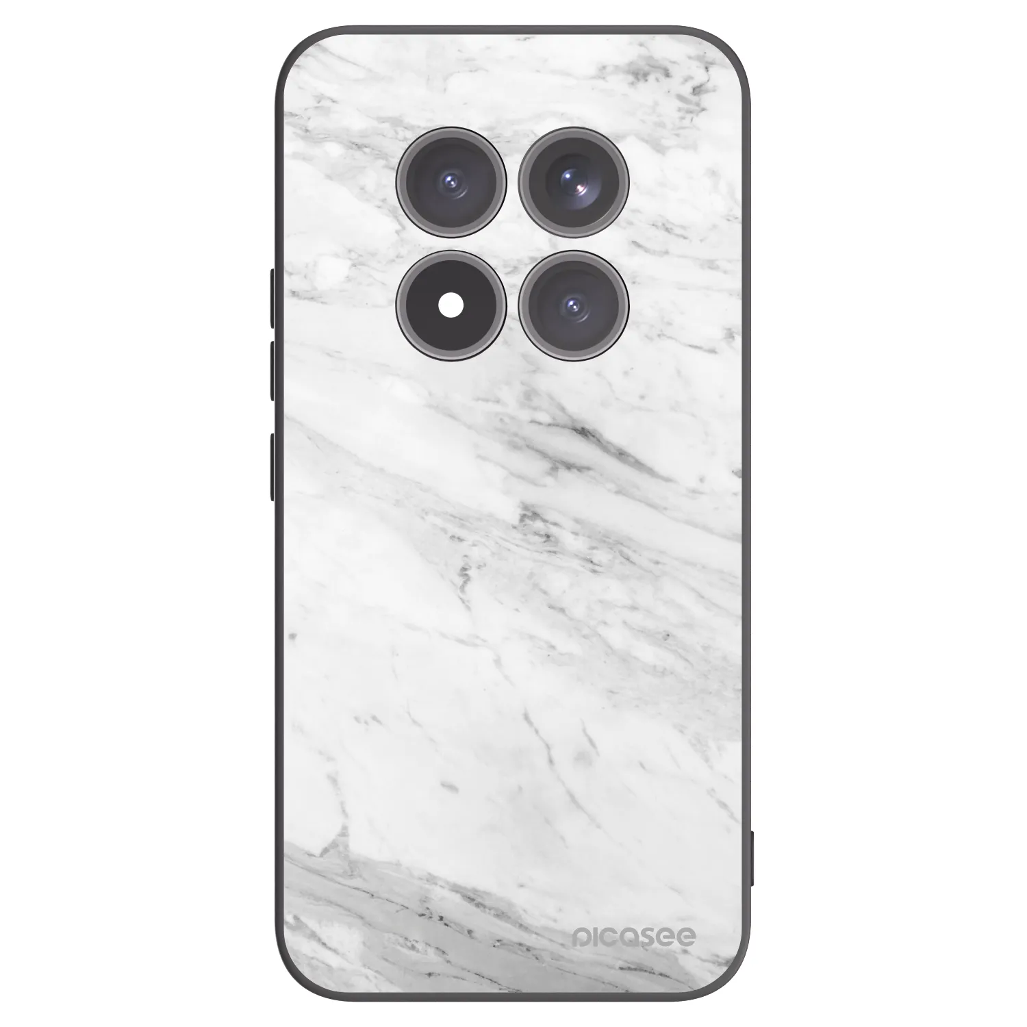 Picasee husă neagră din silicon pentru Xiaomi Redmi Note 15 Pro+ - White marble