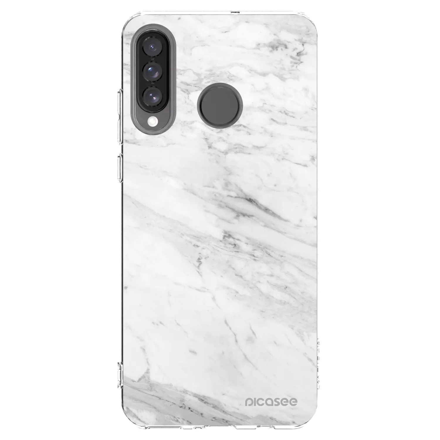 Picasee husă transparentă din silicon pentru Huawei P30 Lite - White marble