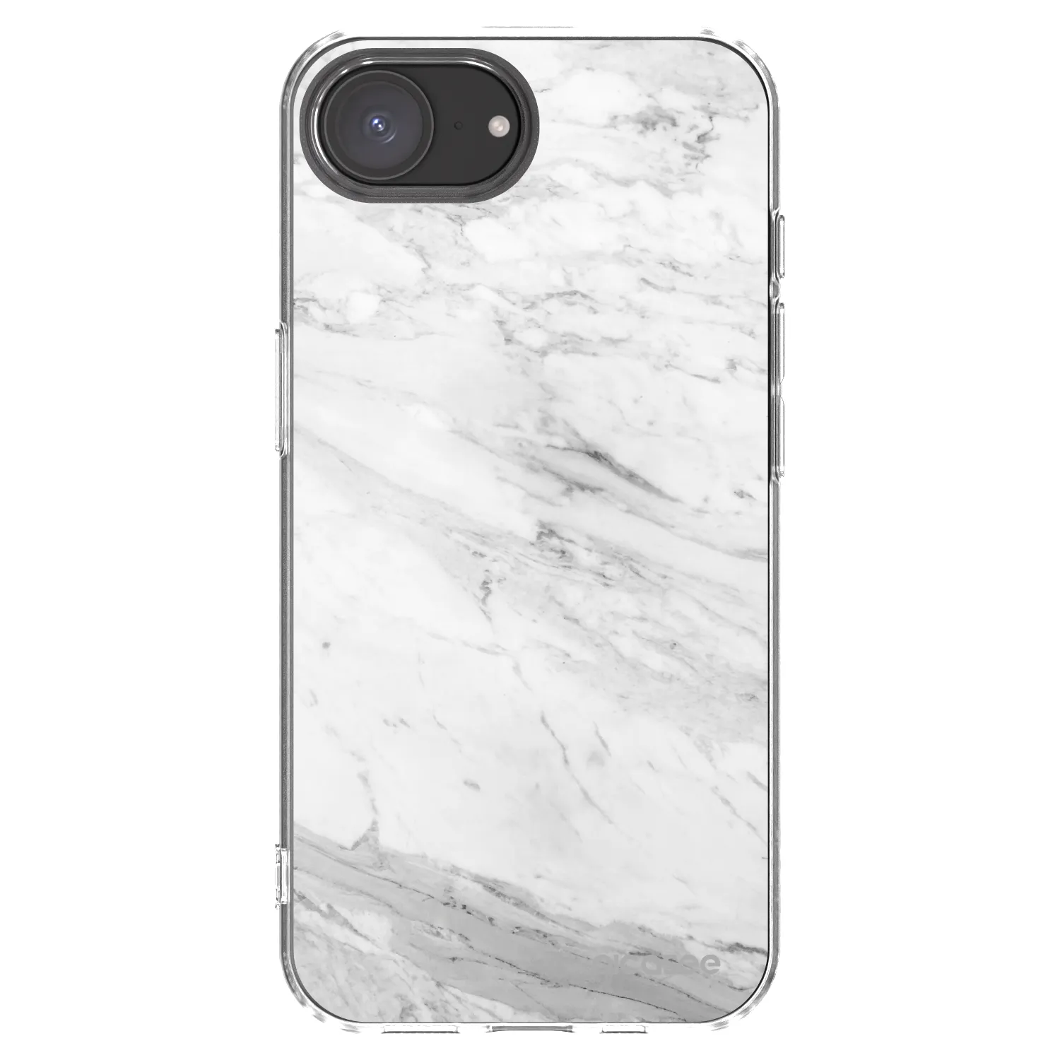 Picasee husă transparentă din silicon pentru Apple iPhone 17e - White marble