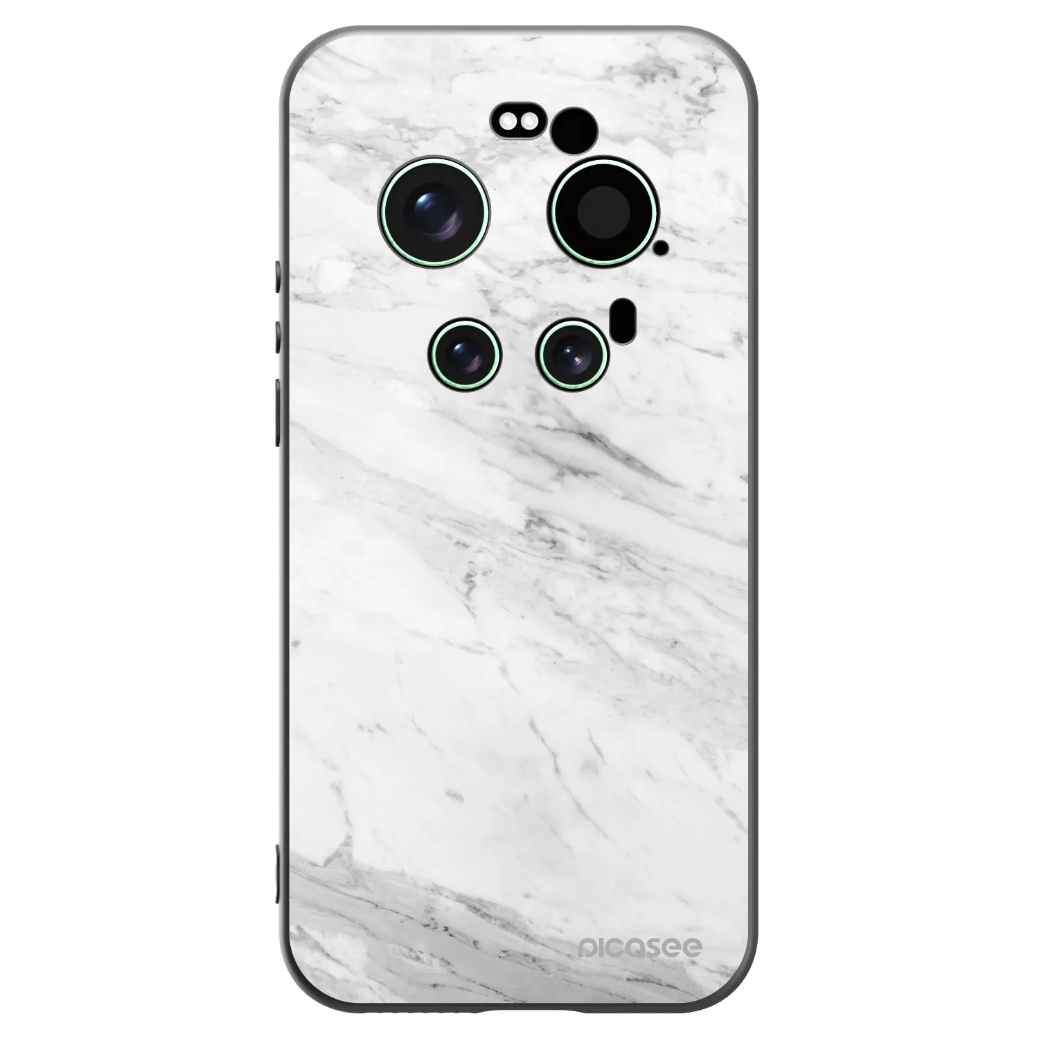 Picasee husă neagră din silicon pentru Xiaomi 17 Ultra - White marble