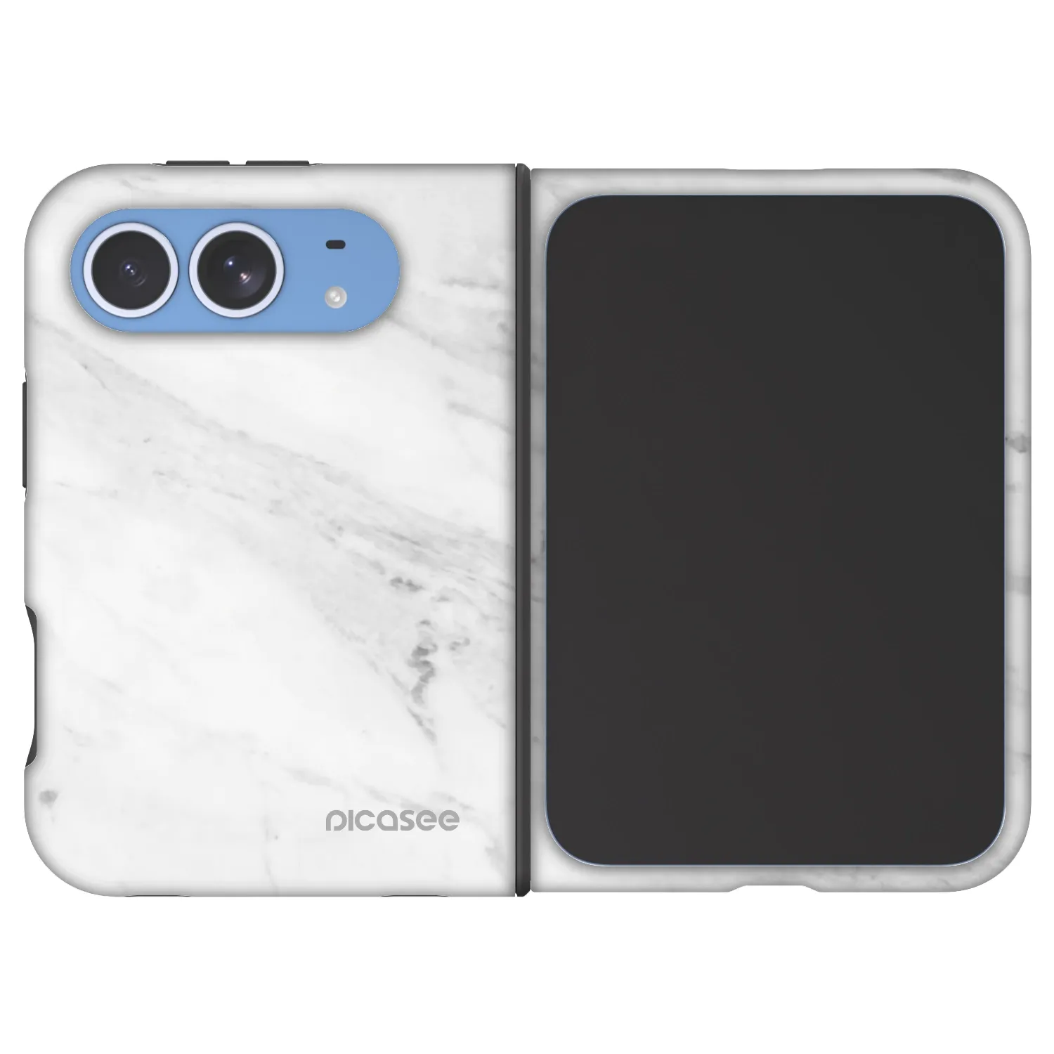 Picasee Fashion Case MagSafe pentru Apple iPhone Duo - White marble
