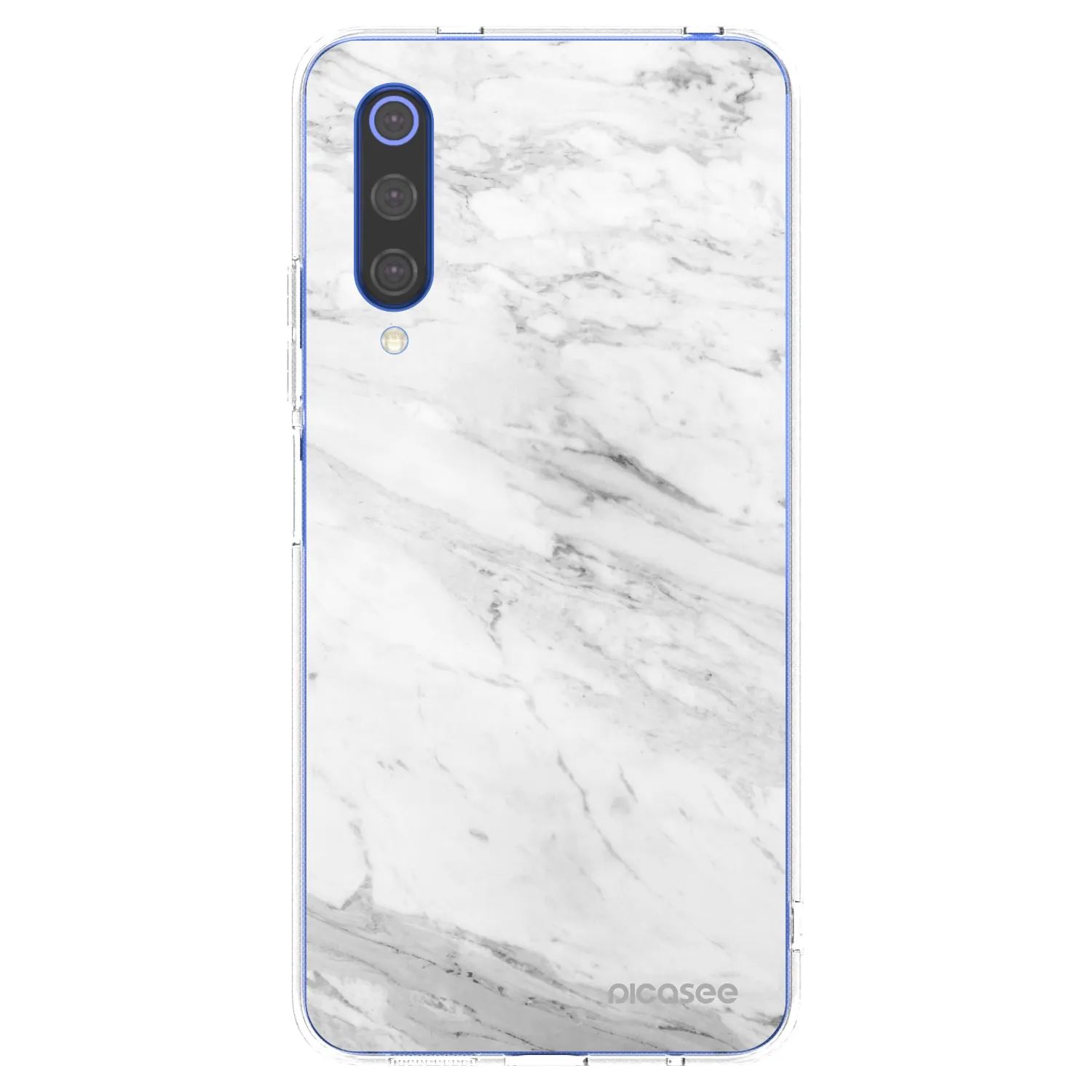 Picasee husă transparentă din silicon pentru Xiaomi Mi 9 SE - White marble