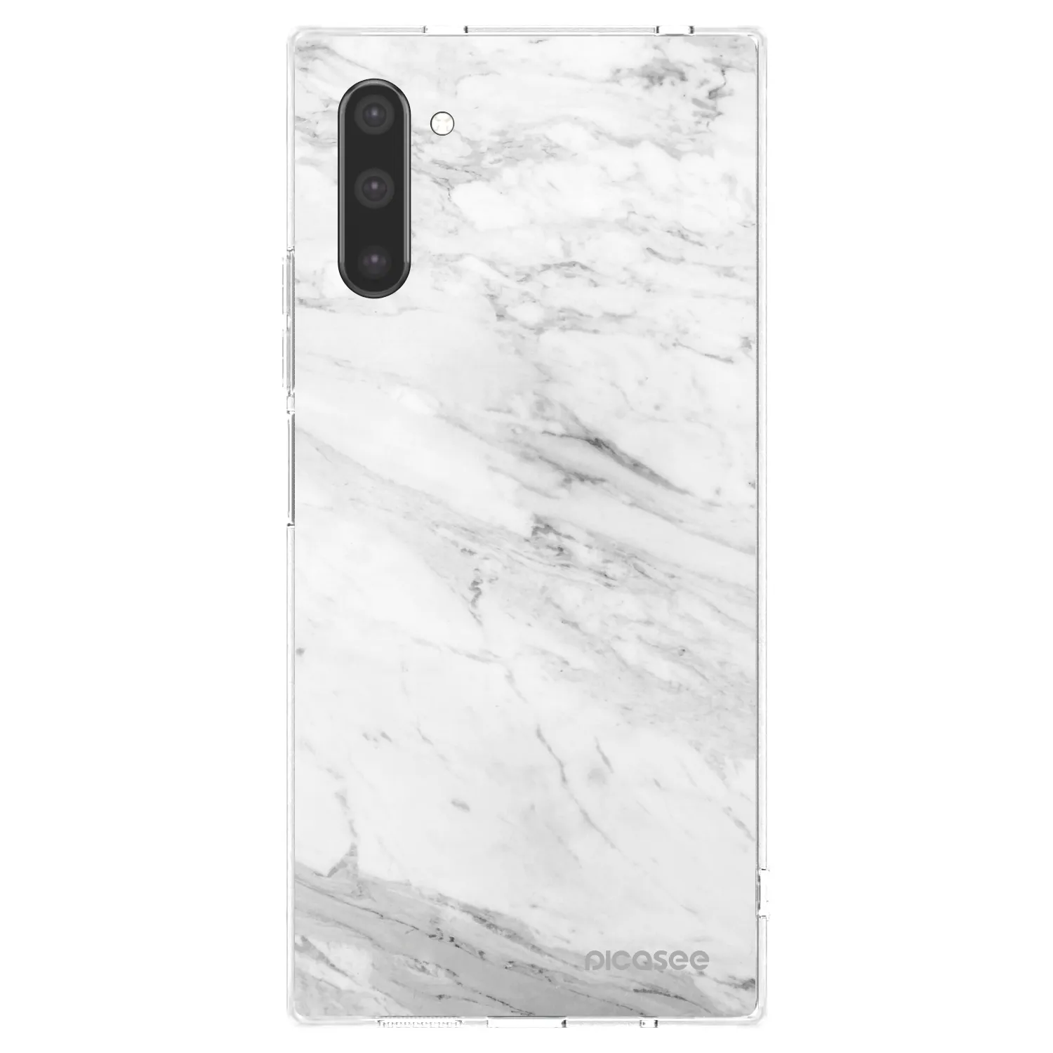 Picasee husă transparentă din silicon pentru Samsung Galaxy Note 10 N970F - White marble