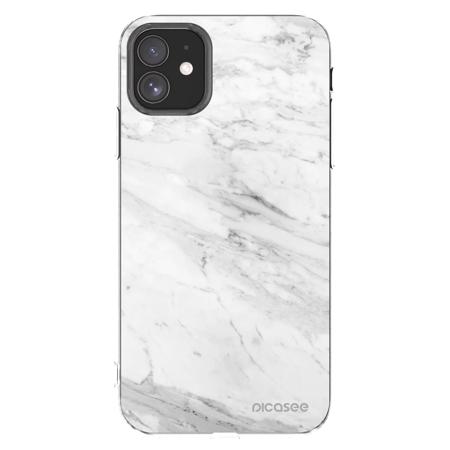 Picasee husă transparentă din silicon pentru Apple iPhone 11 - White marble
