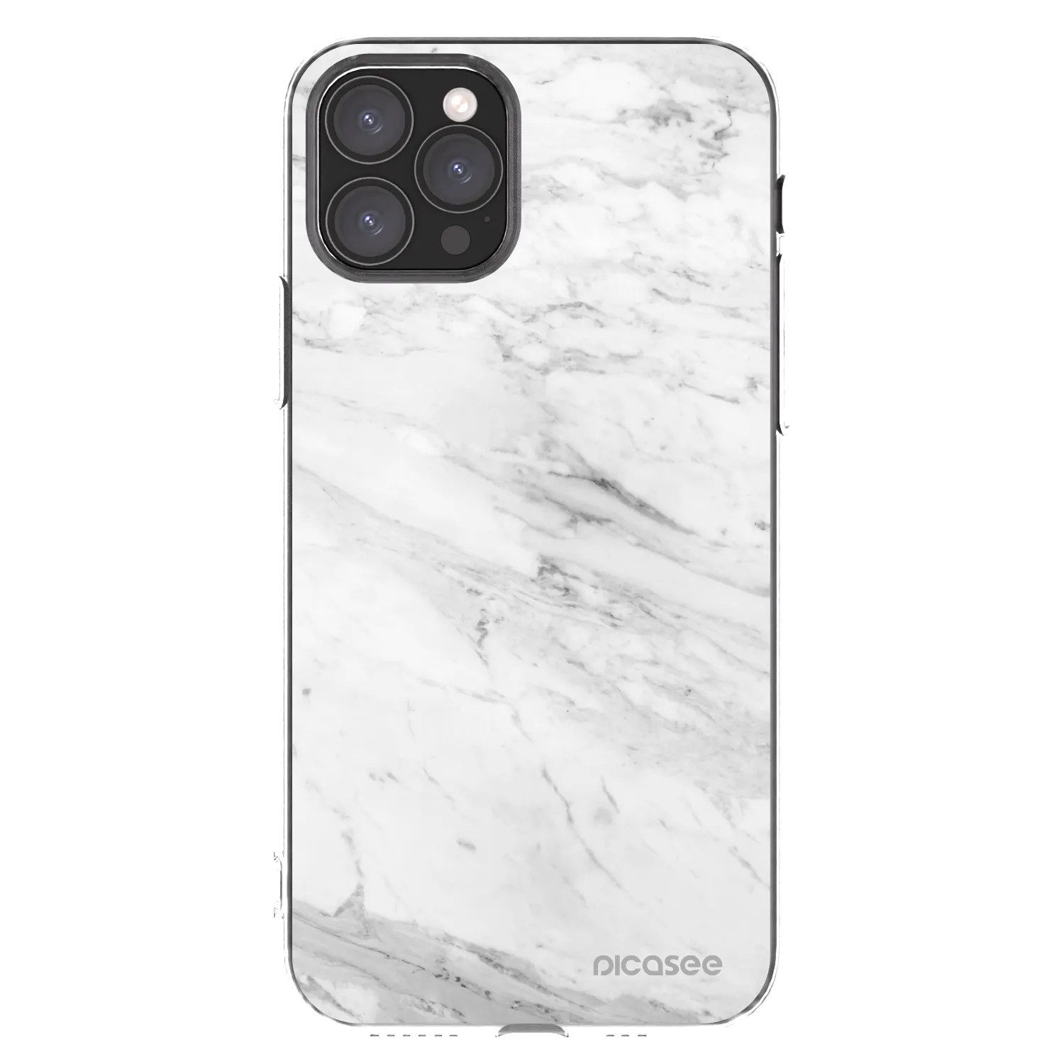 Picasee husă transparentă din silicon pentru Apple iPhone 11 Pro - White marble