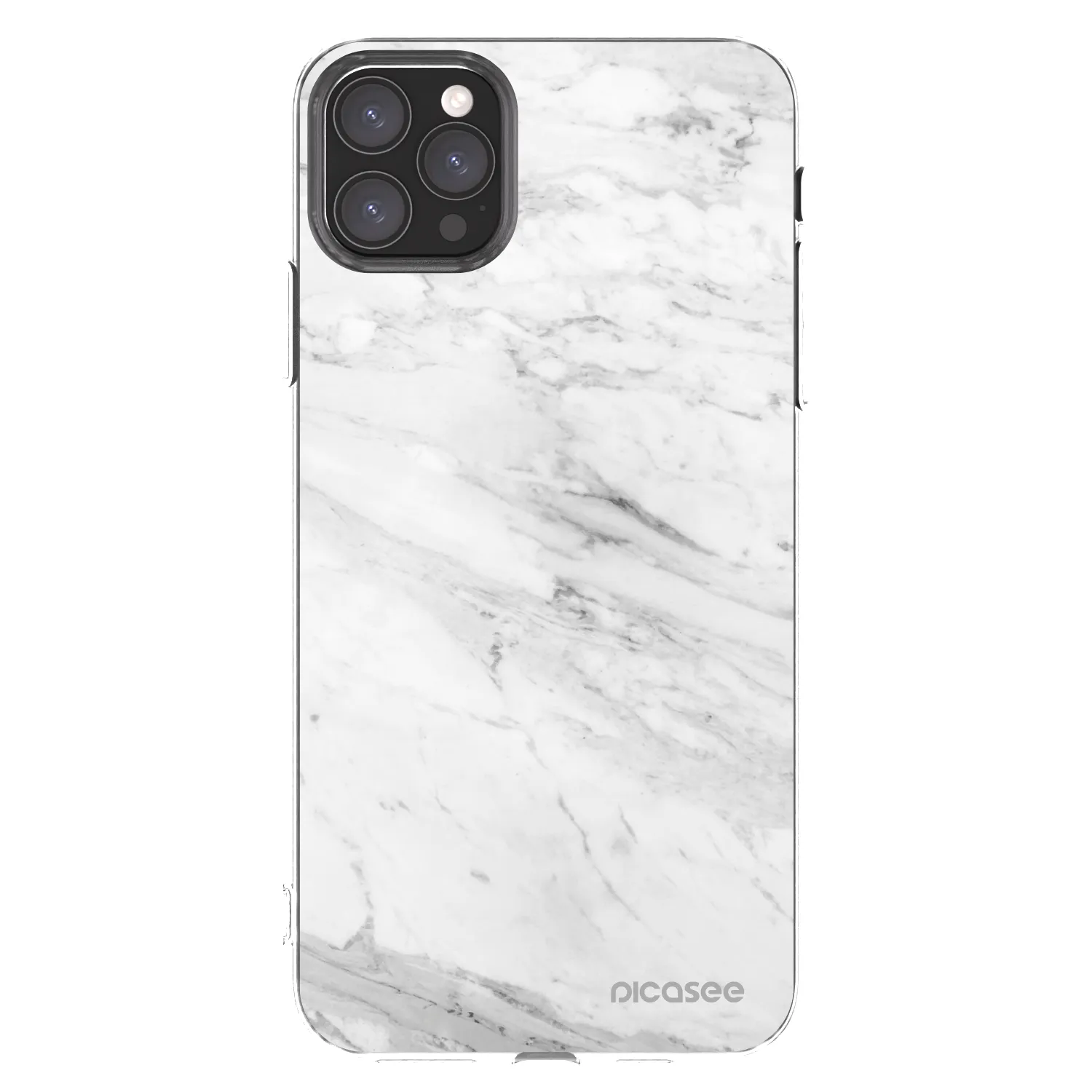 Picasee husă transparentă din silicon pentru Apple iPhone 11 Pro Max - White marble