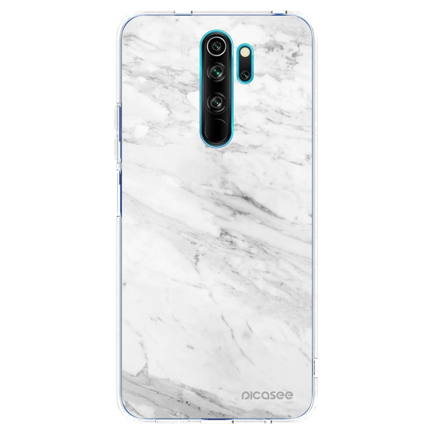 Picasee husă transparentă din silicon pentru Xiaomi Redmi Note 8 Pro - White marble