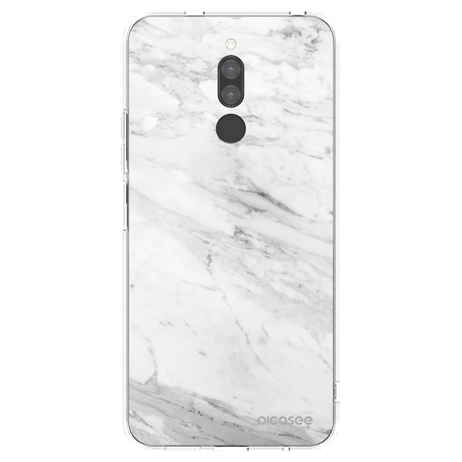 Picasee husă transparentă din silicon pentru Xiaomi Redmi 8 - White marble