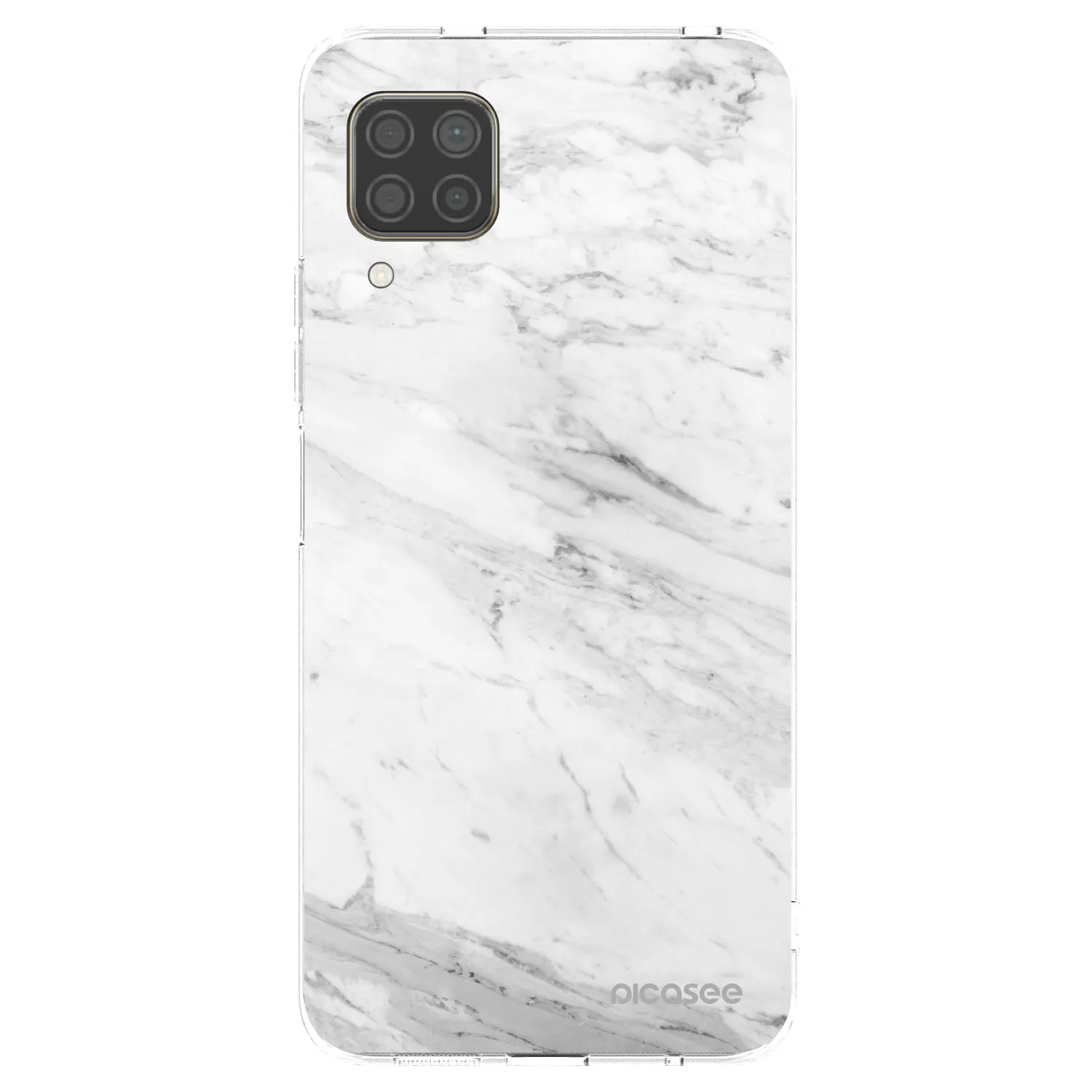 Picasee husă transparentă din silicon pentru Huawei P40 Lite - White marble