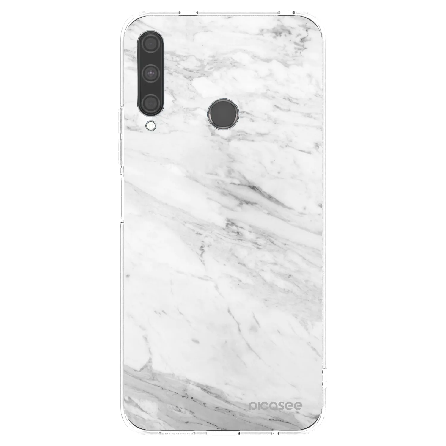 Picasee husă transparentă din silicon pentru Huawei P40 Lite E - White marble