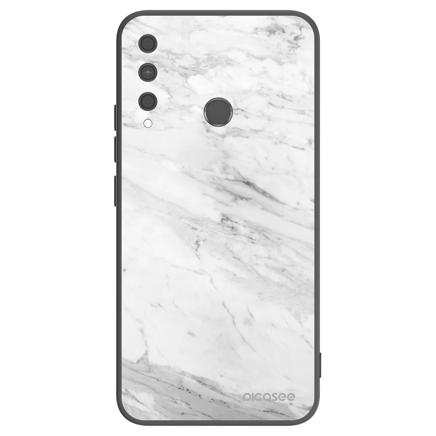 Picasee husă neagră din silicon pentru Huawei P40 Lite E - White marble