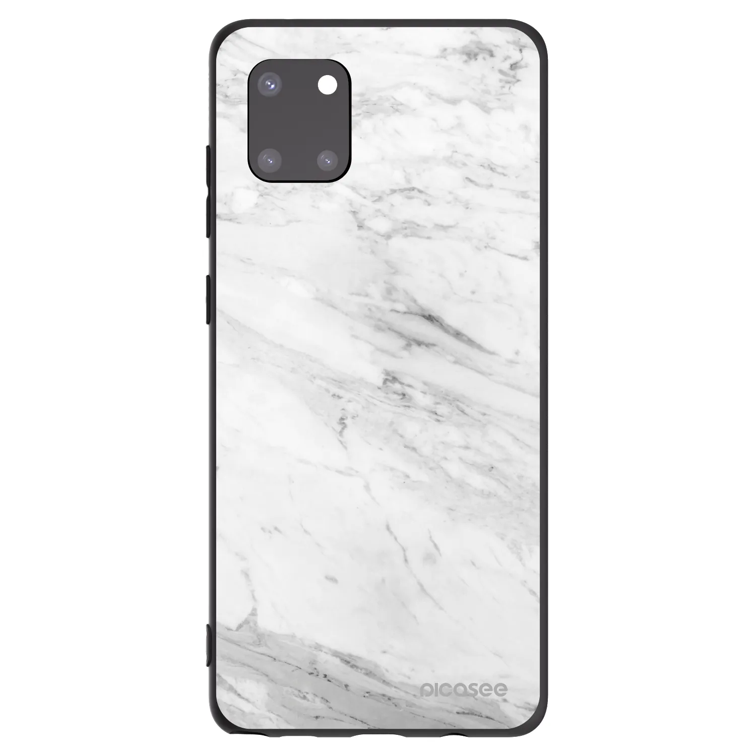 Picasee husă neagră din silicon pentru Samsung Galaxy Note 10 Lite N770F - White marble