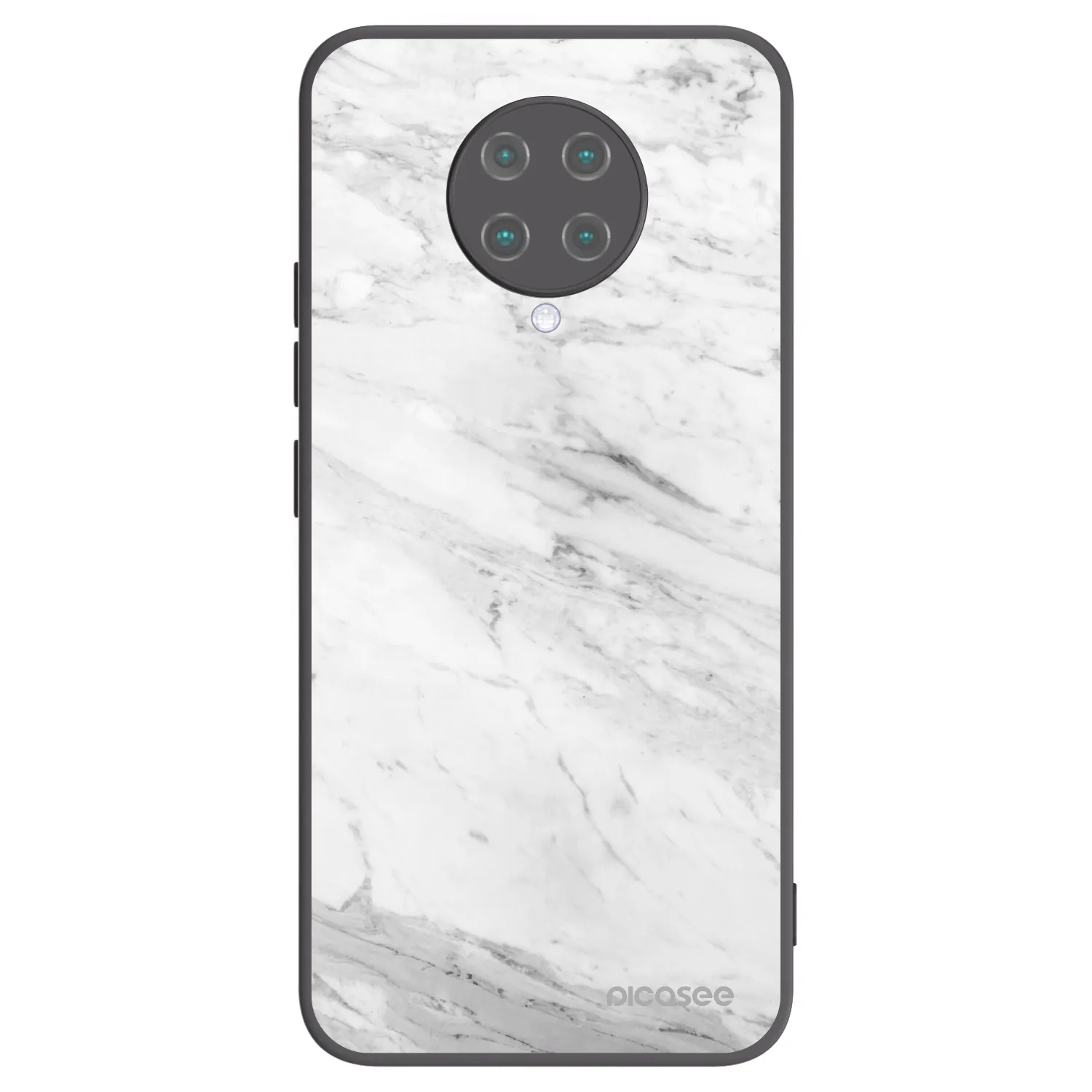 Picasee husă neagră din silicon pentru Xiaomi Poco F2 Pro - White marble