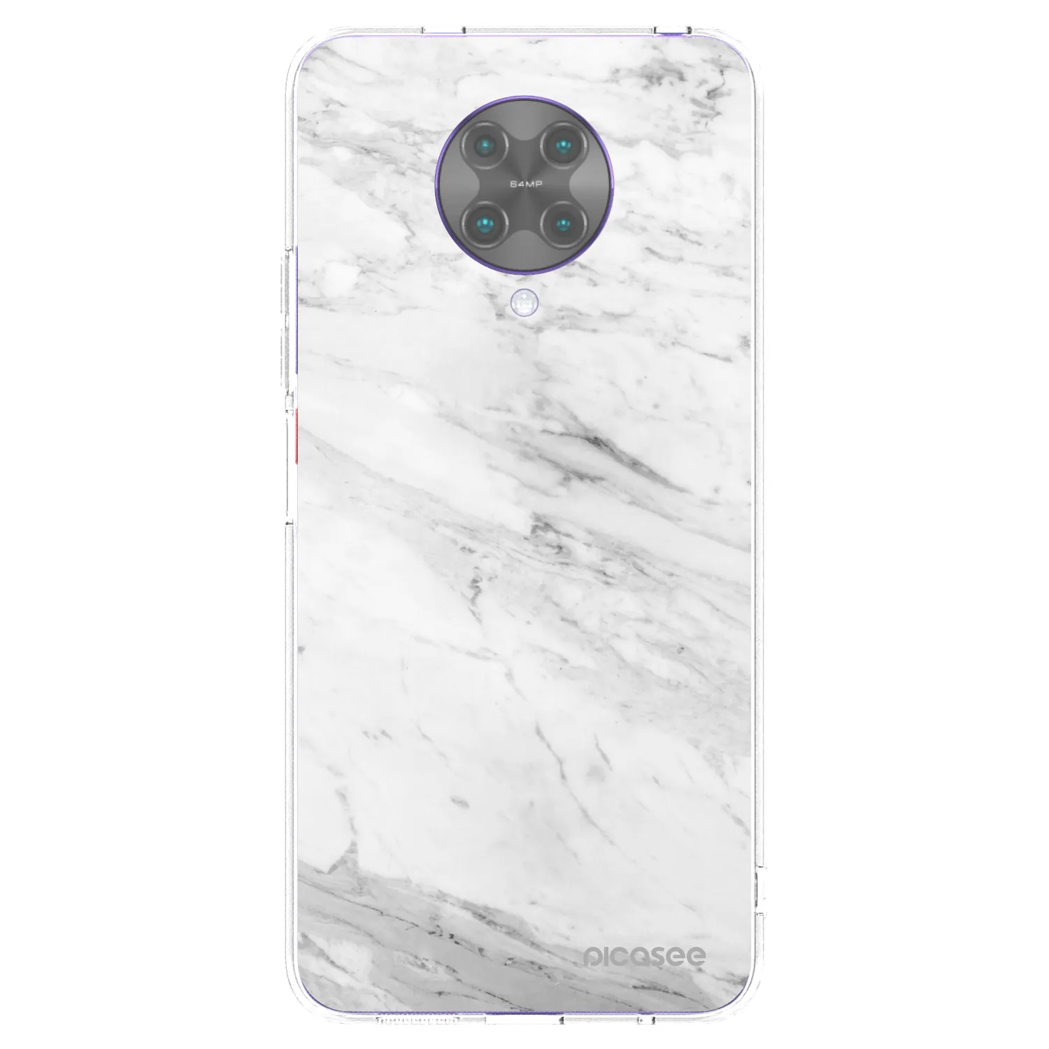 Picasee husă transparentă din silicon pentru Xiaomi Poco F2 Pro - White marble