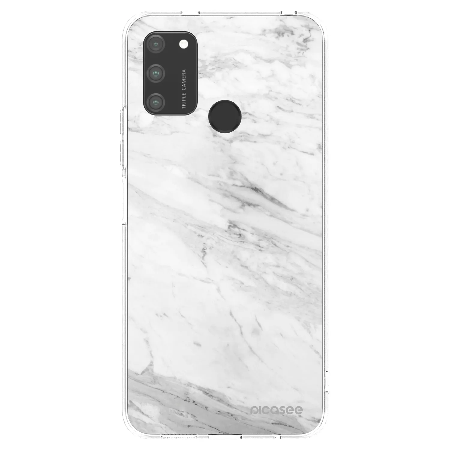 Picasee husă transparentă din silicon pentru Honor 9A - White marble