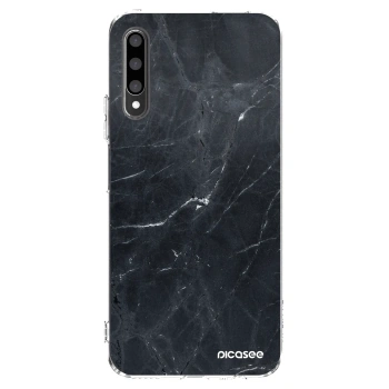 Picasee husă transparentă din silicon pentru Honor 9X Pro - Black marble