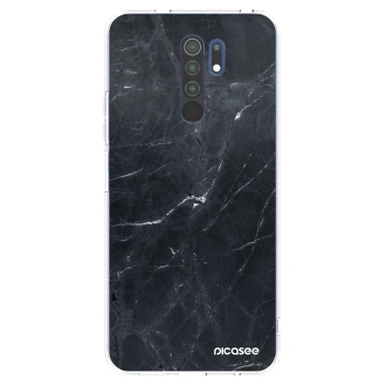 Picasee husă transparentă din silicon pentru Xiaomi Redmi 9 - Black marble