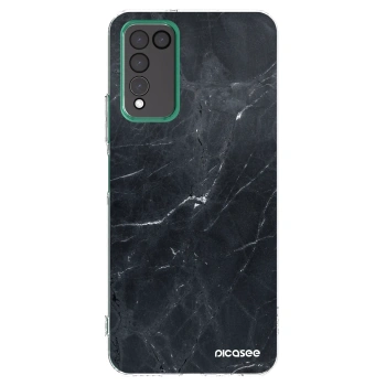 Picasee husă transparentă din silicon pentru Honor 10X Lite - Black marble