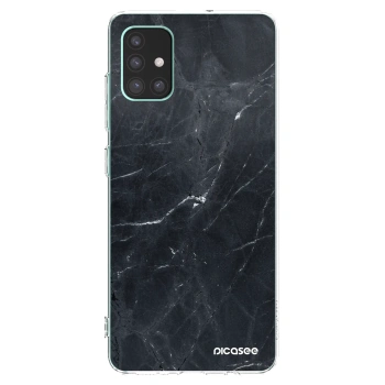 Picasee husă transparentă din silicon pentru Samsung Galaxy M51 M515F - Black marble