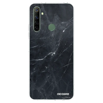Picasee husă transparentă din silicon pentru Realme 6i - Black marble