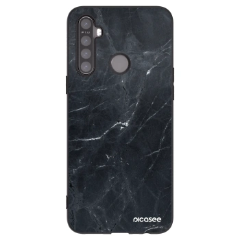 Picasee husă neagră din silicon pentru Realme 6i - Black marble