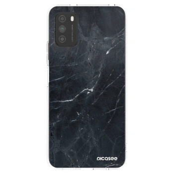 Picasee husă transparentă din silicon pentru Xiaomi Poco M3 - Black marble