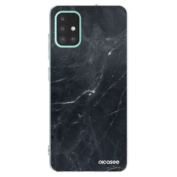 Picasee husă transparentă din silicon pentru Samsung Galaxy M31s - Black marble