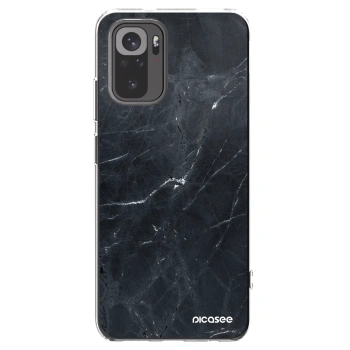 Picasee husă transparentă din silicon pentru Xiaomi Redmi Note 10 - Black marble