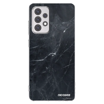Picasee husă transparentă din silicon pentru Samsung Galaxy A52 5G A525F - Black marble