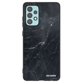 Picasee husă neagră din silicon pentru Samsung Galaxy A72 A725F - Black marble
