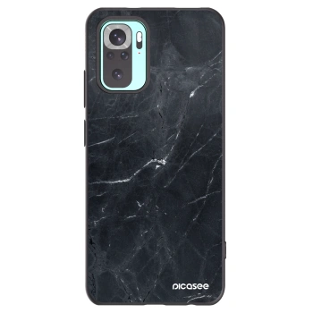 Picasee husă neagră din silicon pentru Xiaomi Redmi Note 10 Pro - Black marble
