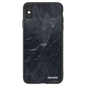 Picasee ULTIMATE CASE pentru Apple iPhone XS Max - Black marble