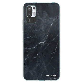 Picasee husă transparentă din silicon pentru Xiaomi Redmi Note 10 5G - Black marble