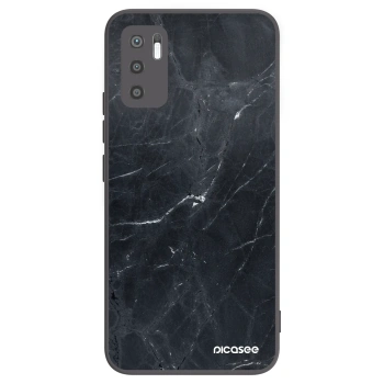 Picasee husă neagră din silicon pentru Xiaomi Redmi Note 10 5G - Black marble