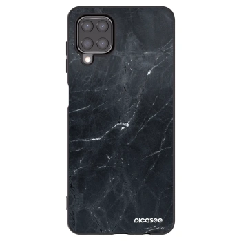 Picasee husă neagră din silicon pentru Samsung Galaxy M12 M127F - Black marble