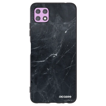 Picasee husă neagră din silicon pentru Samsung Galaxy A22 A226B 5G - Black marble