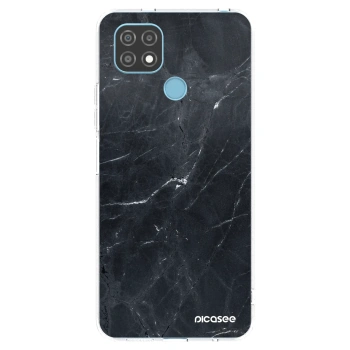 Picasee husă transparentă din silicon pentru Realme C21 - Black marble