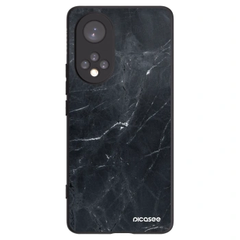 Picasee husă neagră din silicon pentru Honor 50 5G - Black marble
