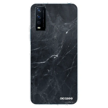 Picasee husă transparentă din silicon pentru Vivo Y11s - Black marble