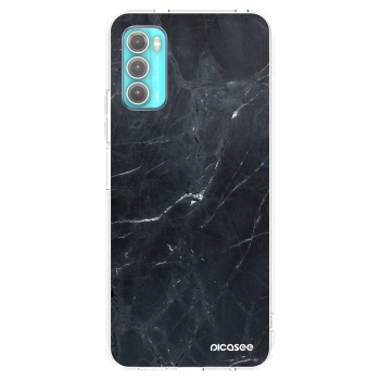 Picasee husă transparentă din silicon pentru Motorola Moto G60 - Black marble