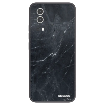 Picasee husă neagră din silicon pentru Vivo Y72 5G - Black marble