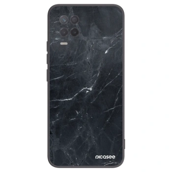 Picasee husă neagră din silicon pentru Realme 8 5G - Black marble