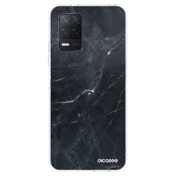Picasee husă transparentă din silicon pentru Realme 8 5G - Black marble