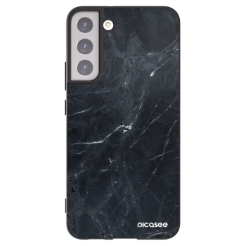 Picasee husă neagră din silicon pentru Samsung Galaxy S22+ 5G - Black marble