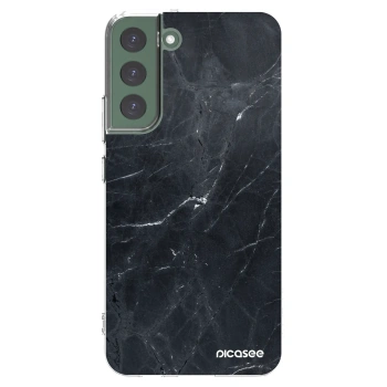 Picasee husă transparentă din silicon pentru Samsung Galaxy S22+ 5G - Black marble