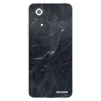 Picasee husă transparentă din silicon pentru Xiaomi Poco X4 Pro 5G - Black marble