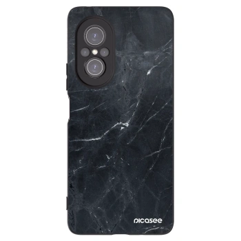 Picasee husă neagră din silicon pentru Huawei Nova 9 SE - Black marble